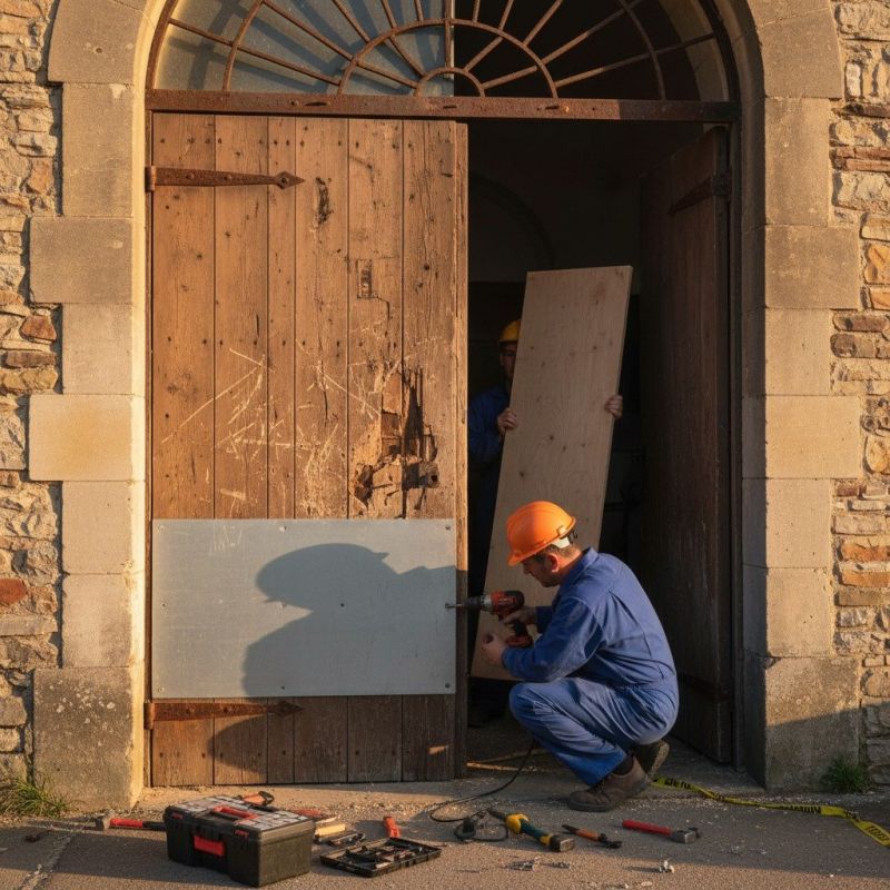 Local Exterior Wood Door Restoration pros at work