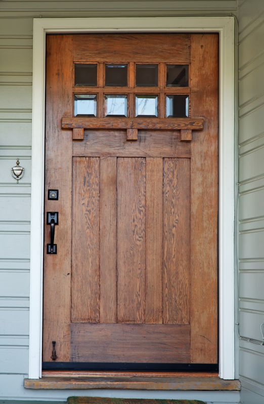 Completed Restoration of Exterior Wood Door